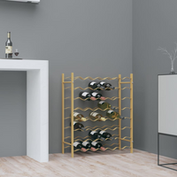 Wine Rack for 48 Bottles - Gold Metal | Organize and Store Your Favorite Wines