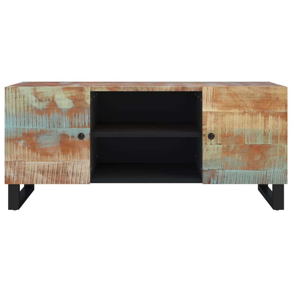 TV Cabinet 105x33x46cm Solid Wood Reclaimed - Industrial Style Furniture