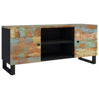 TV Cabinet 105x33x46cm Solid Wood Reclaimed - Industrial Style Furniture