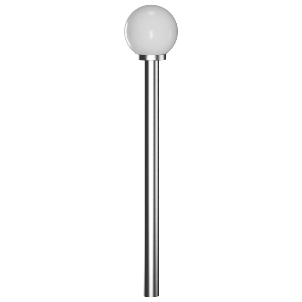 vidaXL Garden Lamp Post 1 Lamp 110cm - Modern Stainless Steel Outdoor Lighting