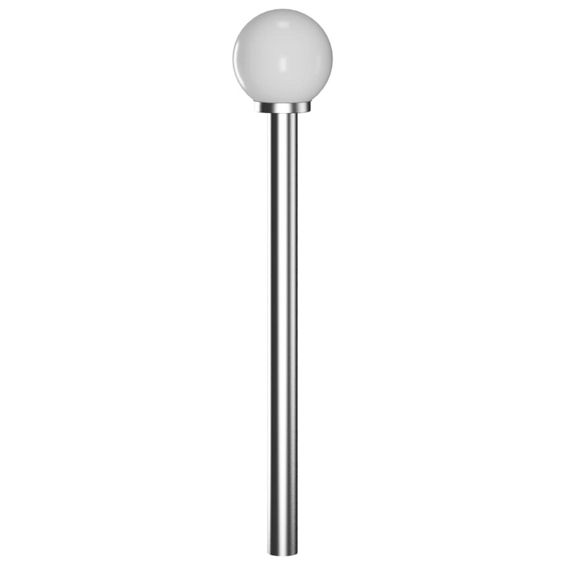 vidaXL Garden Lamp Post 1 Lamp 110cm - Modern Stainless Steel Outdoor Lighting