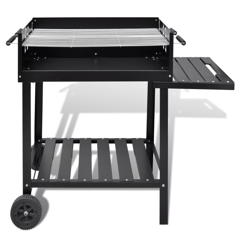 BBQ Stand Charcoal Barbecue 2 Wheels - Sturdy & Durable Steel Construction