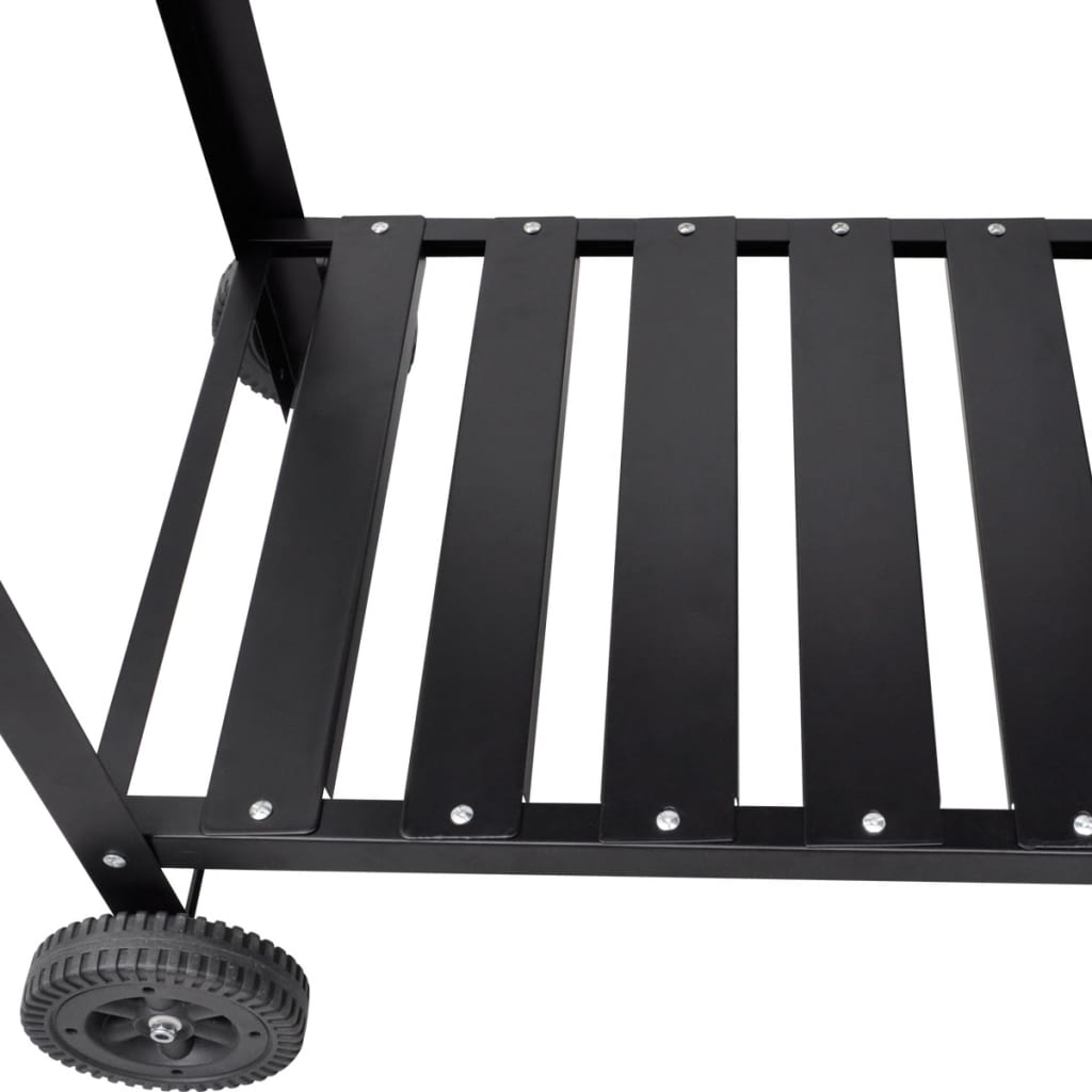 BBQ Stand Charcoal Barbecue 2 Wheels - Sturdy & Durable Steel Construction