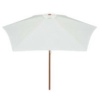 Parasol 270x270 cm Wooden Pole Cream White - Create Shade and Relax in Style