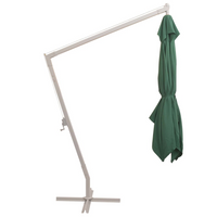 Hanging Parasol 300x300 cm Green Aluminium Pole - Create Shade and Style