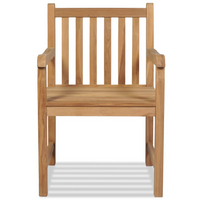 Outdoor Chairs 2 pcs Solid Teak Wood - Rustic and Durable