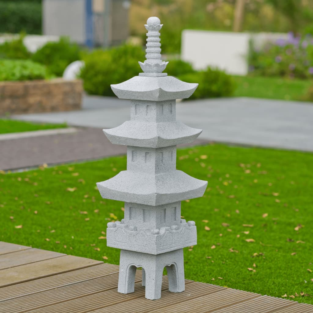 Ubbink Garden Lantern Acqua Arte JAPAN PAGODE - Decorative 3-Tier Garden Lantern