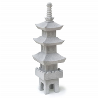 Ubbink Garden Lantern Acqua Arte JAPAN PAGODE - Decorative 3-Tier Garden Lantern