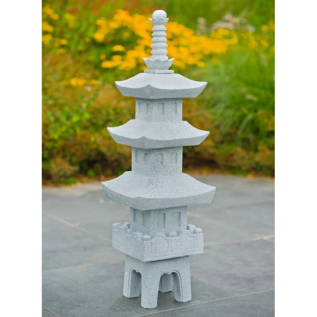 Ubbink Garden Lantern Acqua Arte JAPAN PAGODE - Decorative 3-Tier Garden Lantern