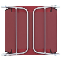 Folding Sun Loungers 2 pcs Steel and Fabric Red - Relax in Style