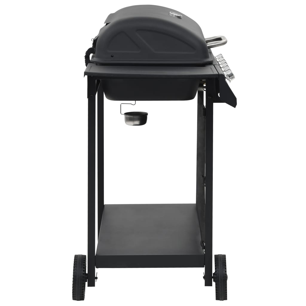 Gas BBQ Grill with 6 Cooking Zones | Steel Black