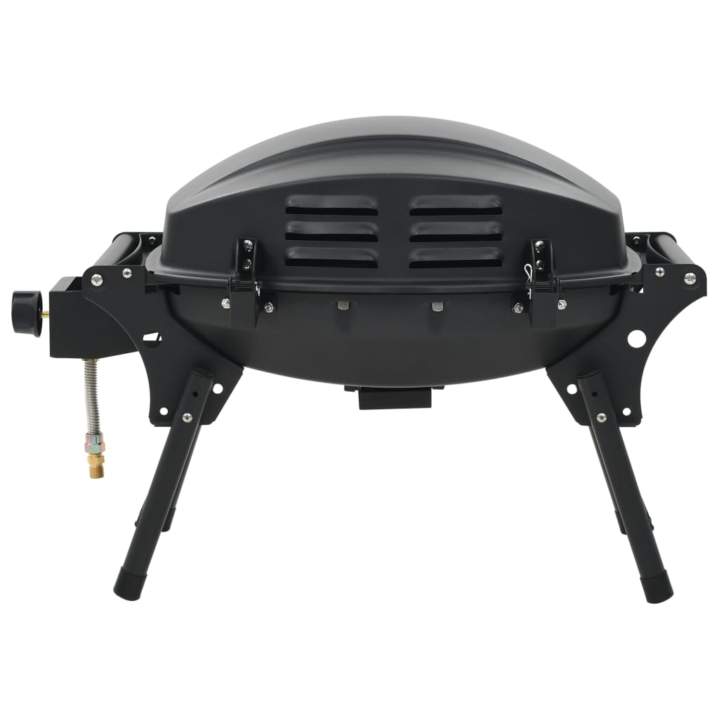 Portable Gas BBQ Grill with Cooking Zone - Black | Outdoor Cooking Made Easy