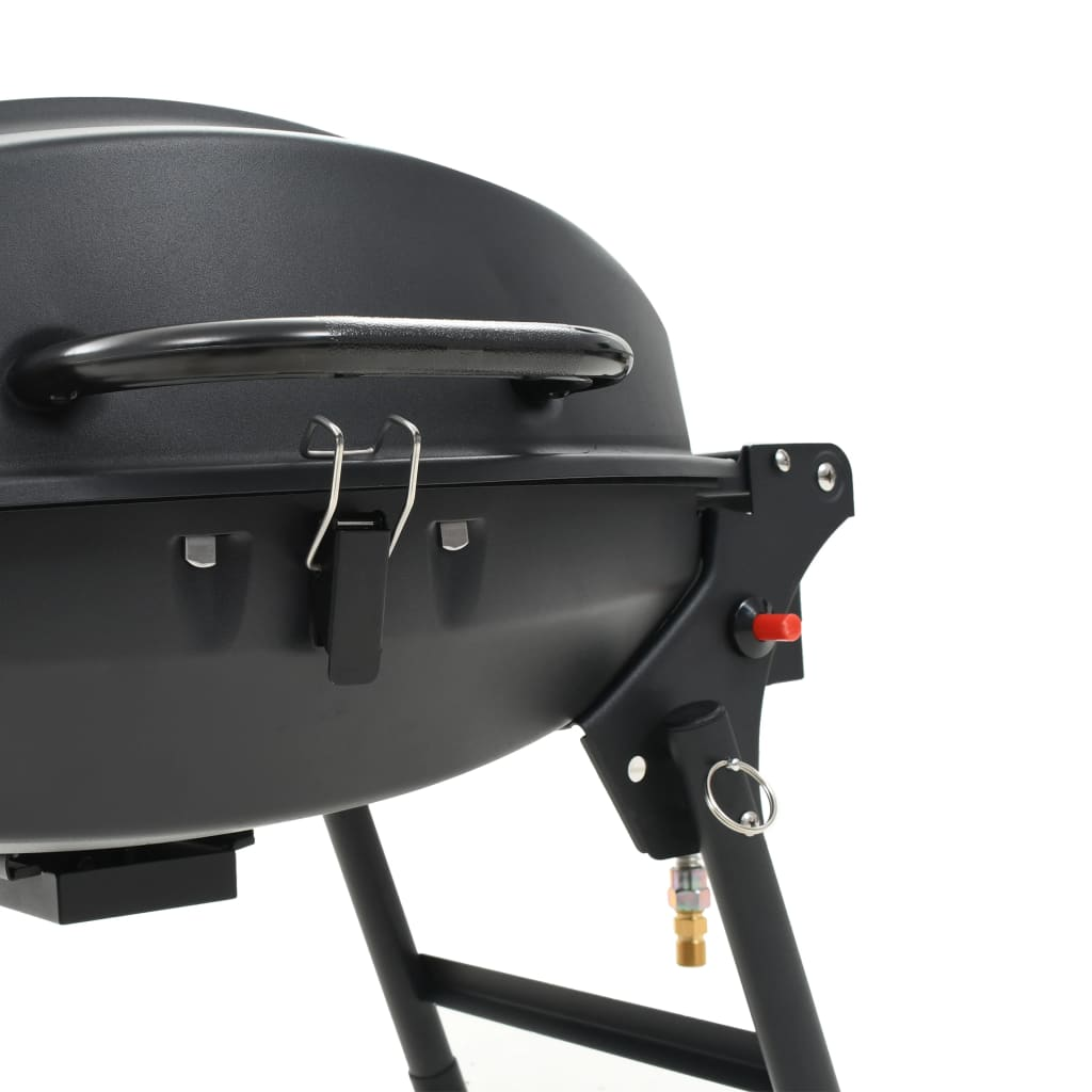 Portable Gas BBQ Grill with Cooking Zone - Black | Outdoor Cooking Made Easy