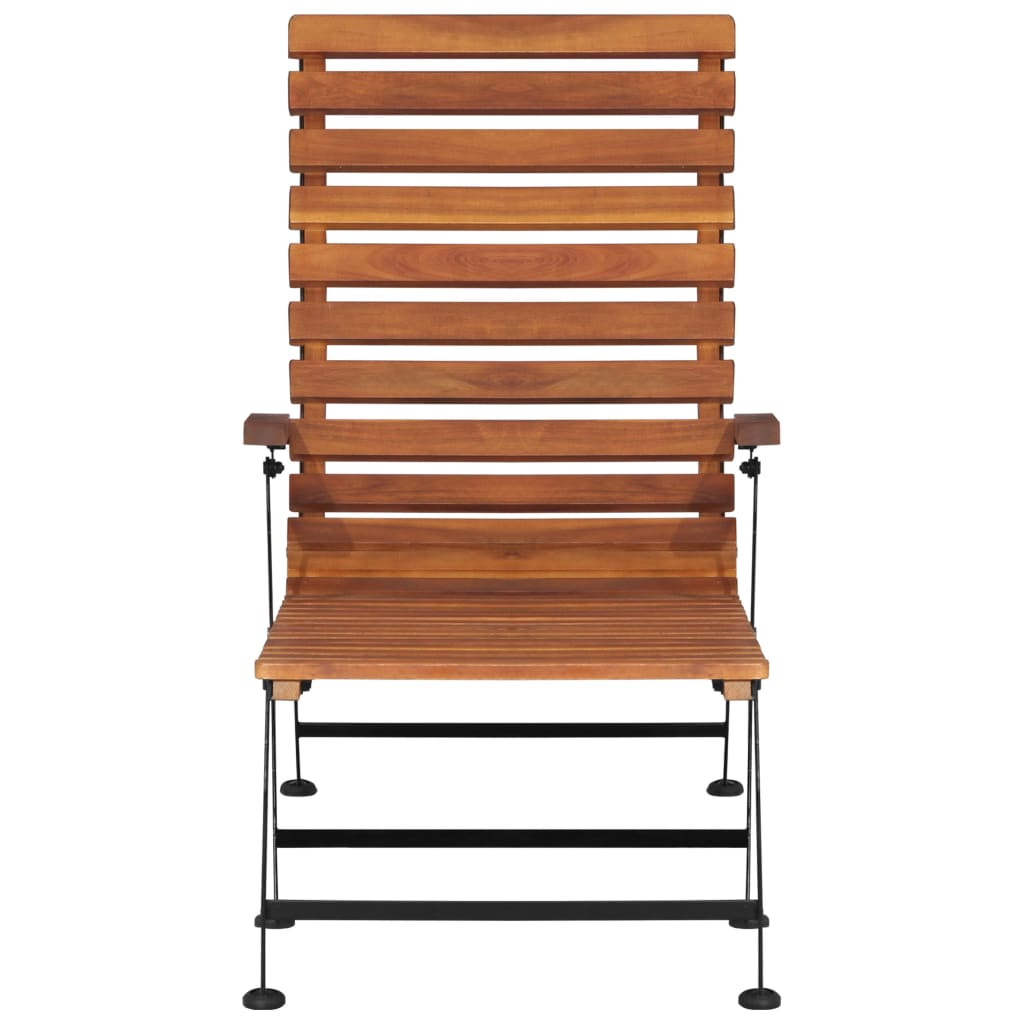 Outdoor Deck Chair Solid Acacia Wood - Premium Quality, Weather Resistant