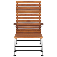 Outdoor Deck Chair Solid Acacia Wood - Premium Quality, Weather Resistant