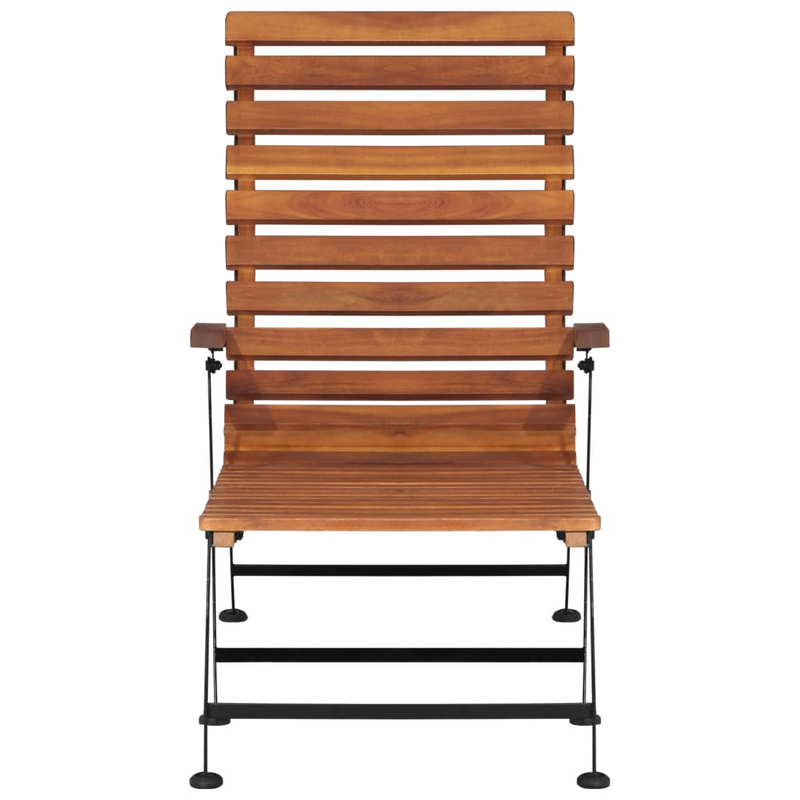 Outdoor Deck Chair Solid Acacia Wood - Premium Quality, Weather Resistant