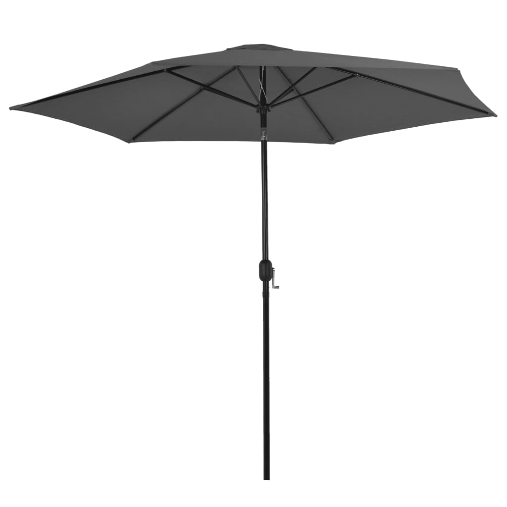 Outdoor Parasol with Metal Pole 300 cm Anthracite