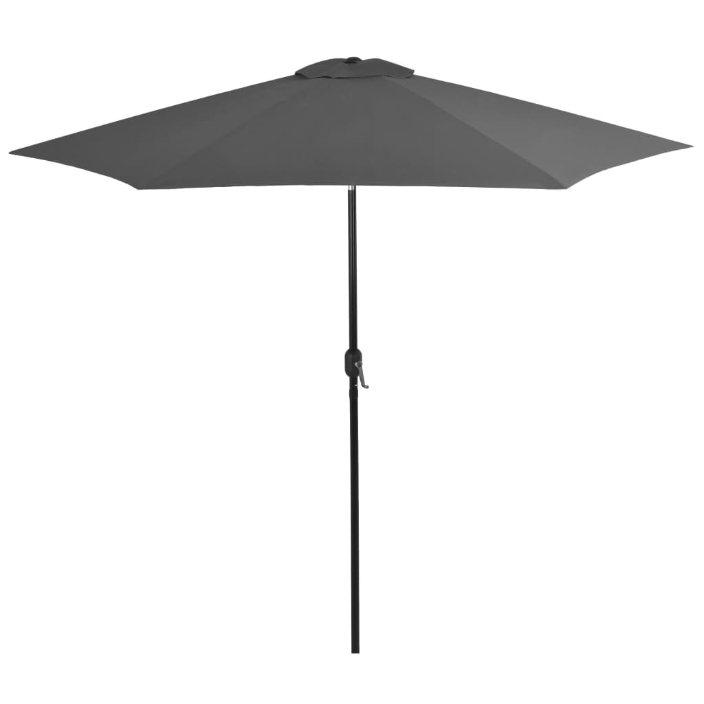 Outdoor Parasol with Metal Pole 300 cm Anthracite