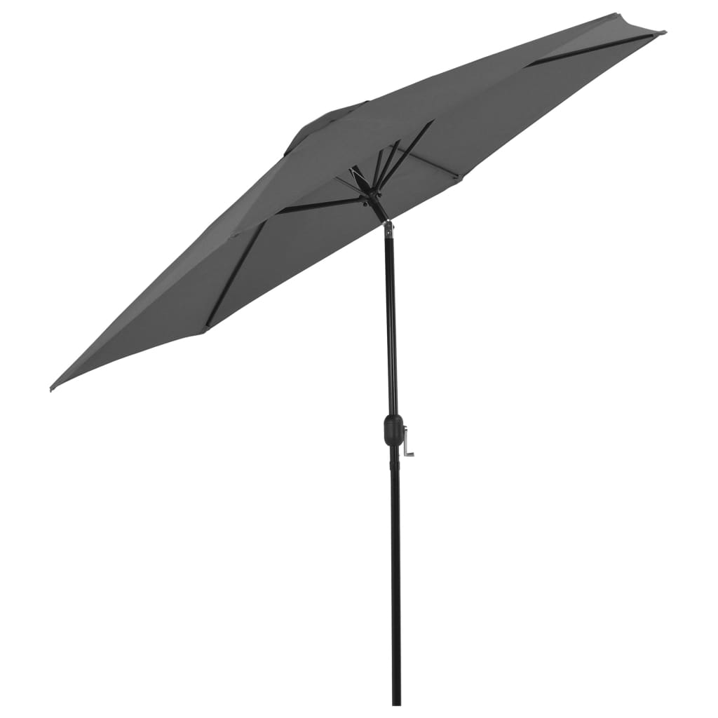 Outdoor Parasol with Metal Pole 300 cm Anthracite