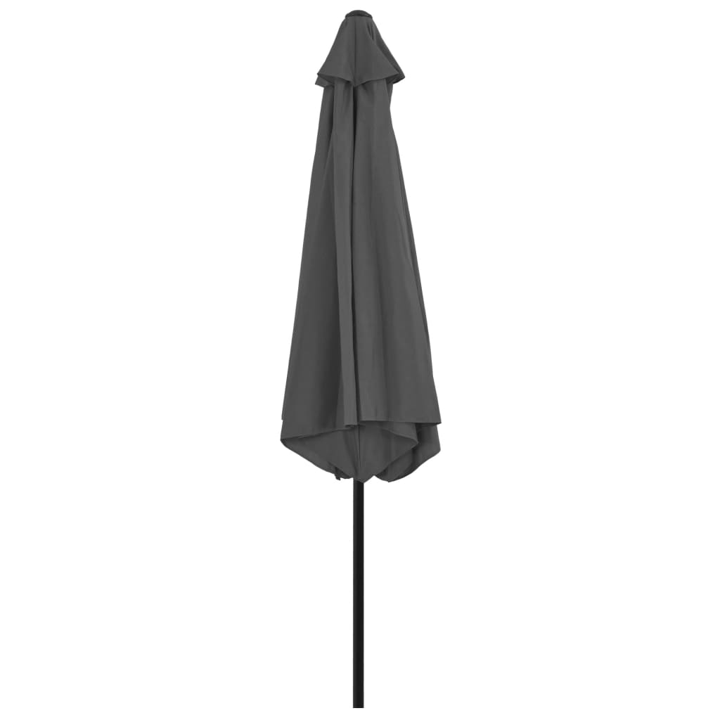 Outdoor Parasol with Metal Pole 300 cm Anthracite