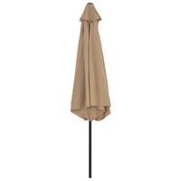 Outdoor Parasol with Metal Pole 300 cm Taupe - UV Protective, Durable, and Easy to Clean