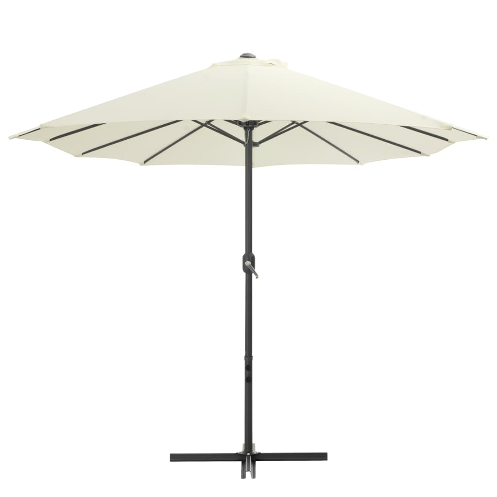 Outdoor Parasol with Aluminium Pole 460x270 cm Sand