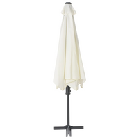 Outdoor Parasol with Steel Pole 300 cm Sand - Protect Yourself from Harmful UV Rays