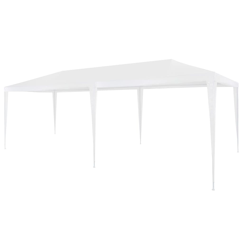 vidaXL Party Tent 3x6m PE White - Outdoor Canopy for Entertaining