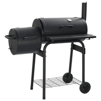 Classic Charcoal BBQ Offset Smoker - Robust, Flavorful Grilling and Smoking