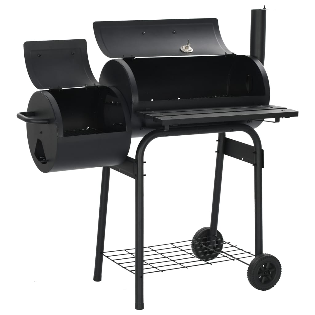 Classic Charcoal BBQ Offset Smoker - Robust, Flavorful Grilling and Smoking