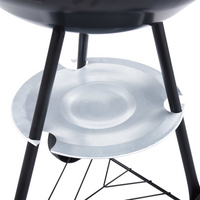 Portable XXL Charcoal Kettle BBQ Grill with Wheels 44 cm