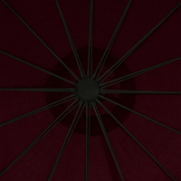 Hanging Parasol Burgundy 3m Aluminium Pole - Create Shade and Protect from Harmful UV Rays