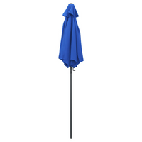 Parasol Blue 200x224 cm Aluminium - UV Protection, Crank and Tilt Design