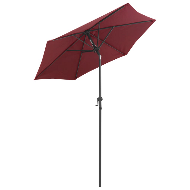 Parasol Burgundy 200x224 cm Aluminium - UV Protective and Portable