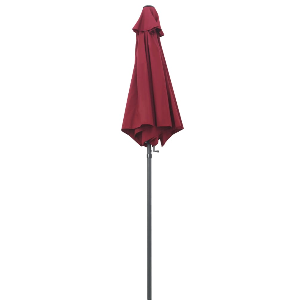 Parasol Burgundy 200x224 cm Aluminium - UV Protective and Portable