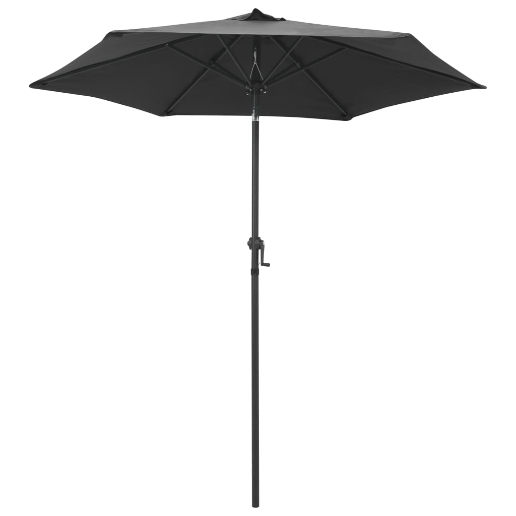 Parasol Anthracite 200x224 cm Aluminium - UV Protective and Foldable