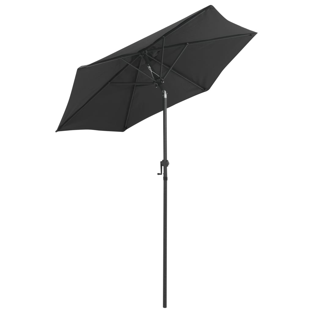 Parasol Anthracite 200x224 cm Aluminium - UV Protective and Foldable