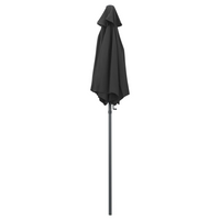 Parasol Anthracite 200x224 cm Aluminium - UV Protective and Foldable