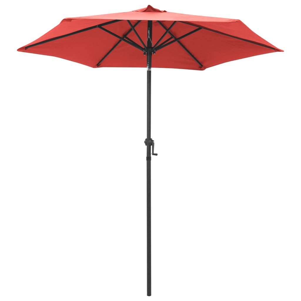 Parasol Terracotta 200x224 cm Aluminium - UV Protective and Portable