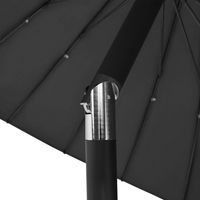 Outdoor Parasol with Aluminium Pole 270 cm Anthracite - UV Protective and Easy to Clean | Affordable Price