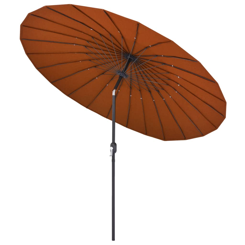 Outdoor Parasol with Aluminium Pole 270 cm Terracotta - UV Protective and Durable