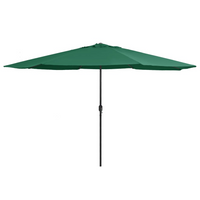 Outdoor Parasol with Metal Pole 390 cm Green | Create Shade and Stay Protected