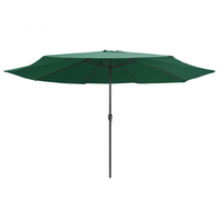 Outdoor Parasol with Metal Pole 390 cm Green | Create Shade and Stay Protected