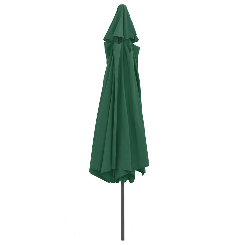 Outdoor Parasol with Metal Pole 390 cm Green | Create Shade and Stay Protected