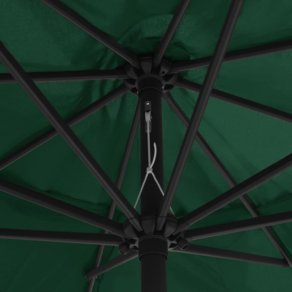 Outdoor Parasol with Metal Pole 390 cm Green | Create Shade and Stay Protected