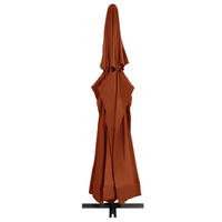 Outdoor Parasol with Aluminium Pole 600 cm Terracotta - UV Protective and Durable