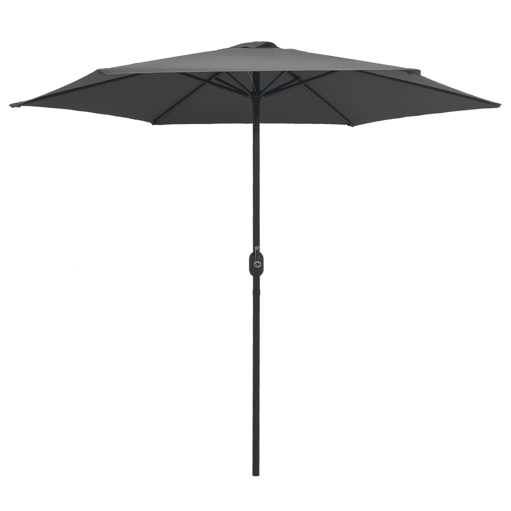 Outdoor Parasol with Aluminium Pole 270x246 cm Anthracite - UV Protective and Durable