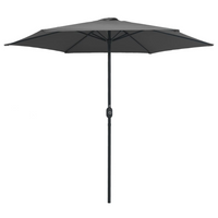 Outdoor Parasol with Aluminium Pole 270x246 cm Anthracite - UV Protective and Durable