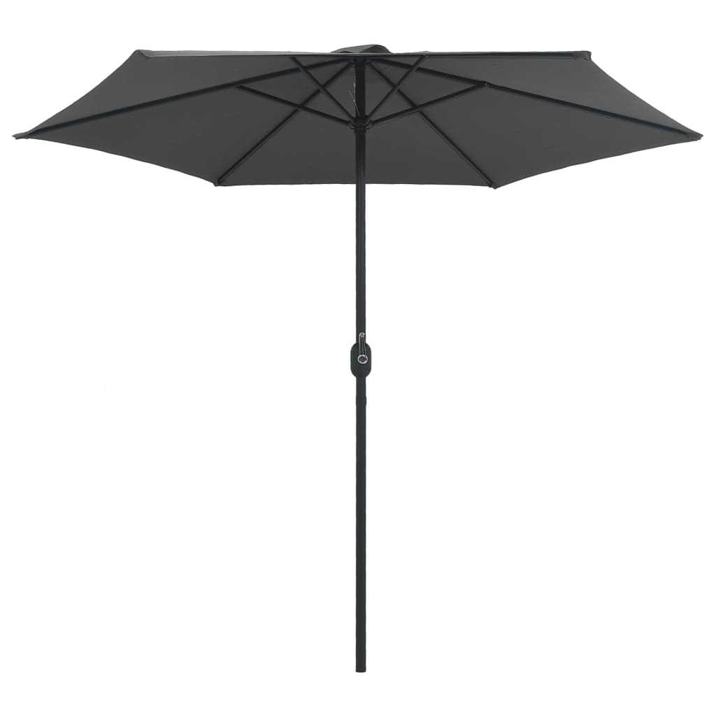 Outdoor Parasol with Aluminium Pole 270x246 cm Anthracite - UV Protective and Durable