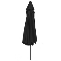 Outdoor Parasol with Metal Pole 390 cm Black - Create Shade and Enjoy Outdoor Time